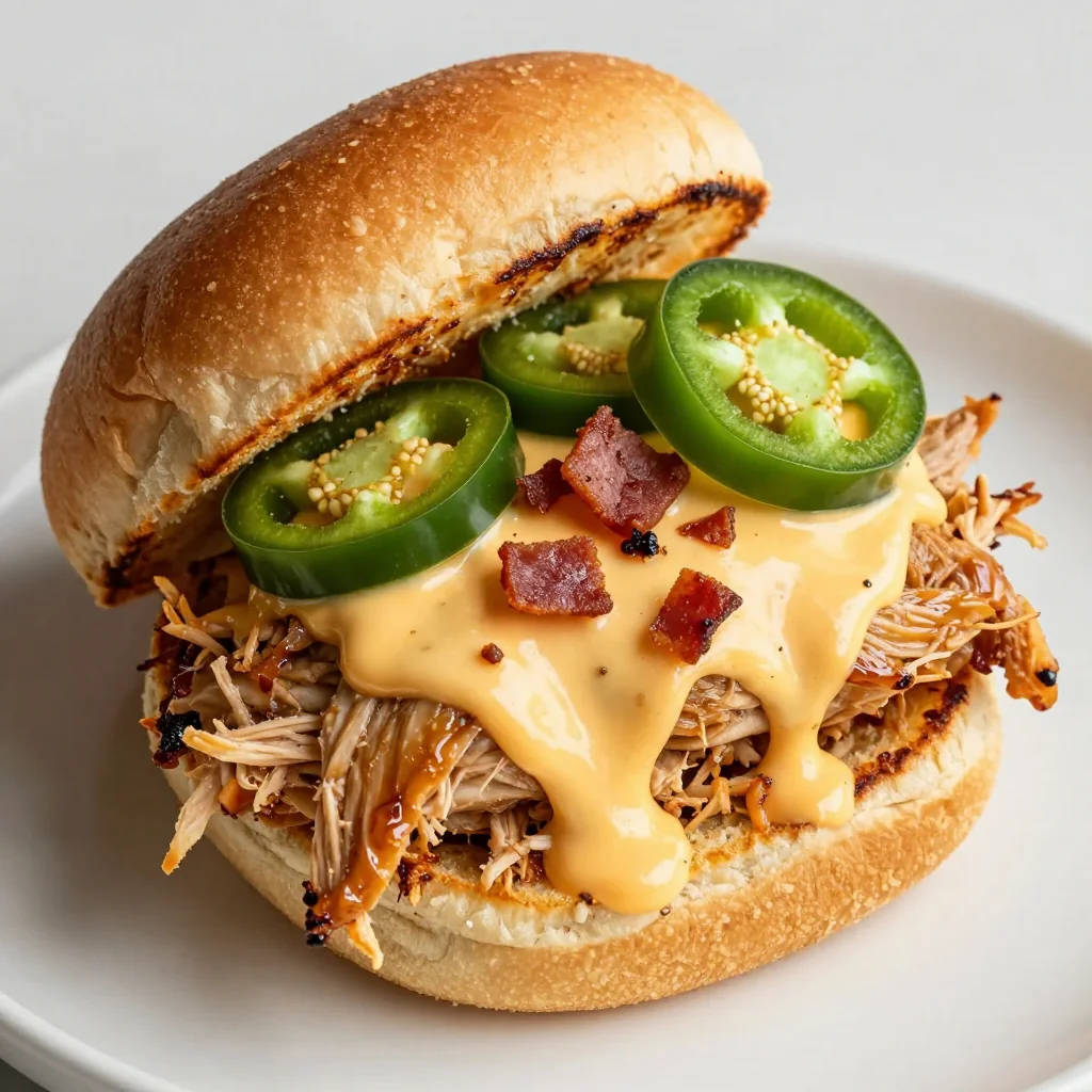 NFL Playoff Jalapeno Popper Chicken Sliders