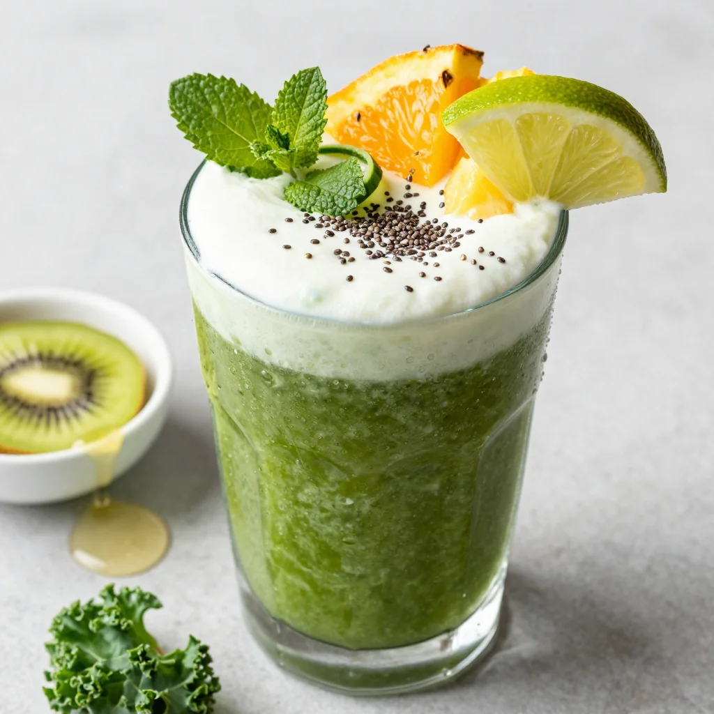 Immunity Boosting Green Smoothie Kale Citrus Dream