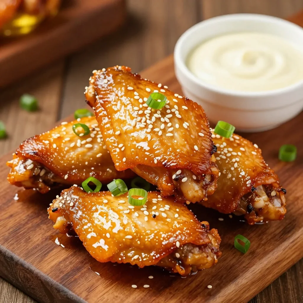 Crispy Baked Chicken Wings With Honey Butter