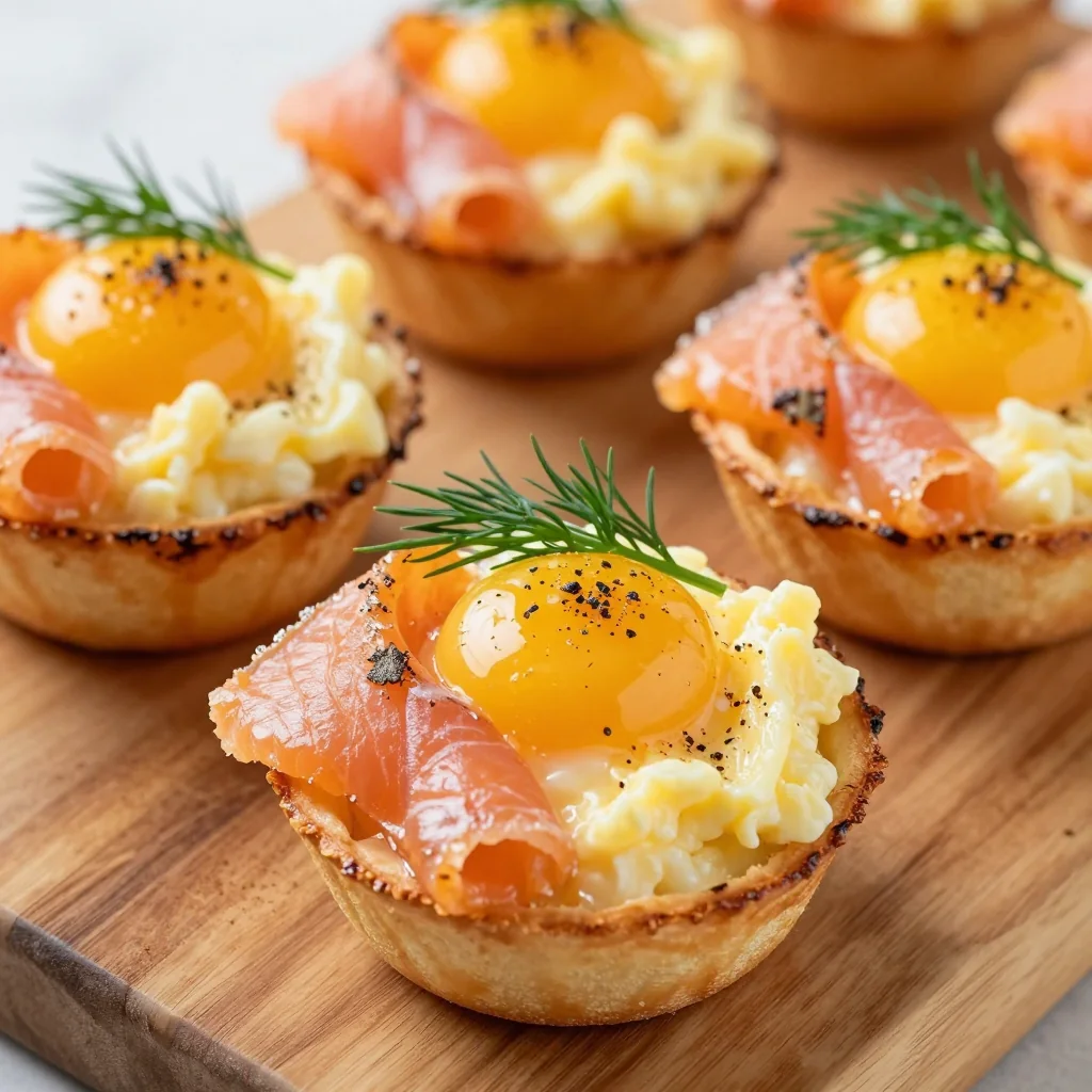 New Year's Day Smoked Salmon and Egg Cups