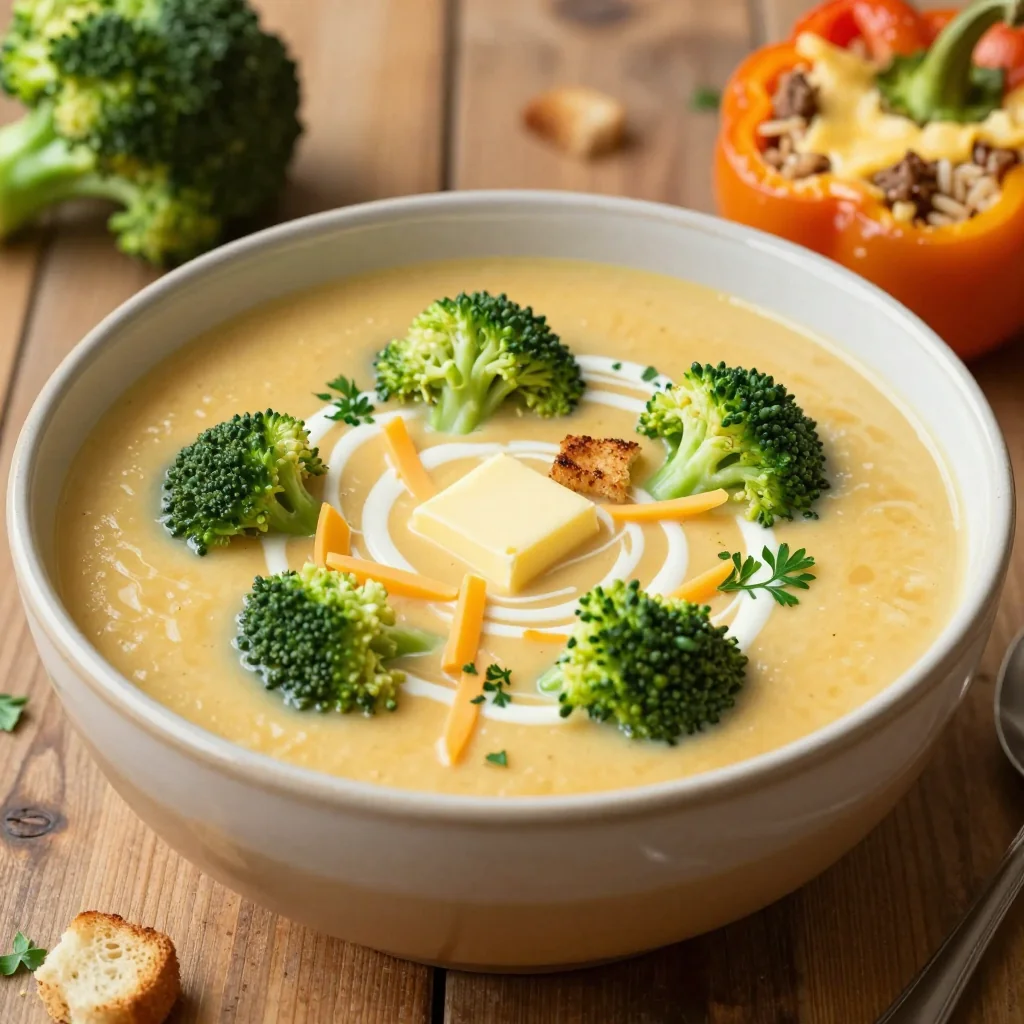 Melt-in-Your-Mouth Broccoli Cheese Soup for January