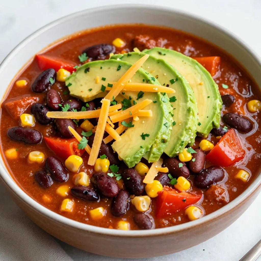 Slow Cooker Vegetarian Chili for Game Day Crowds