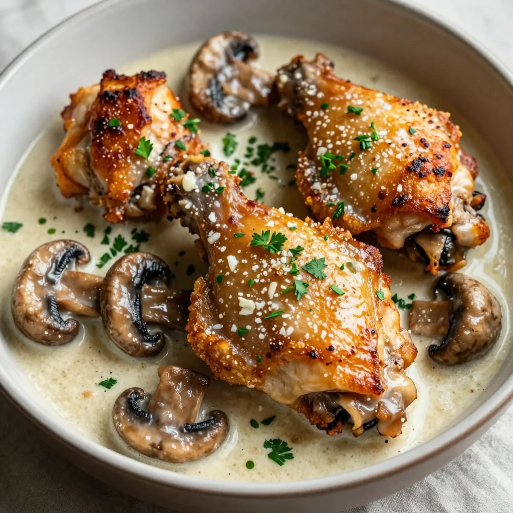 Keto Chicken and Mushroom Freezer Meal for January Nights