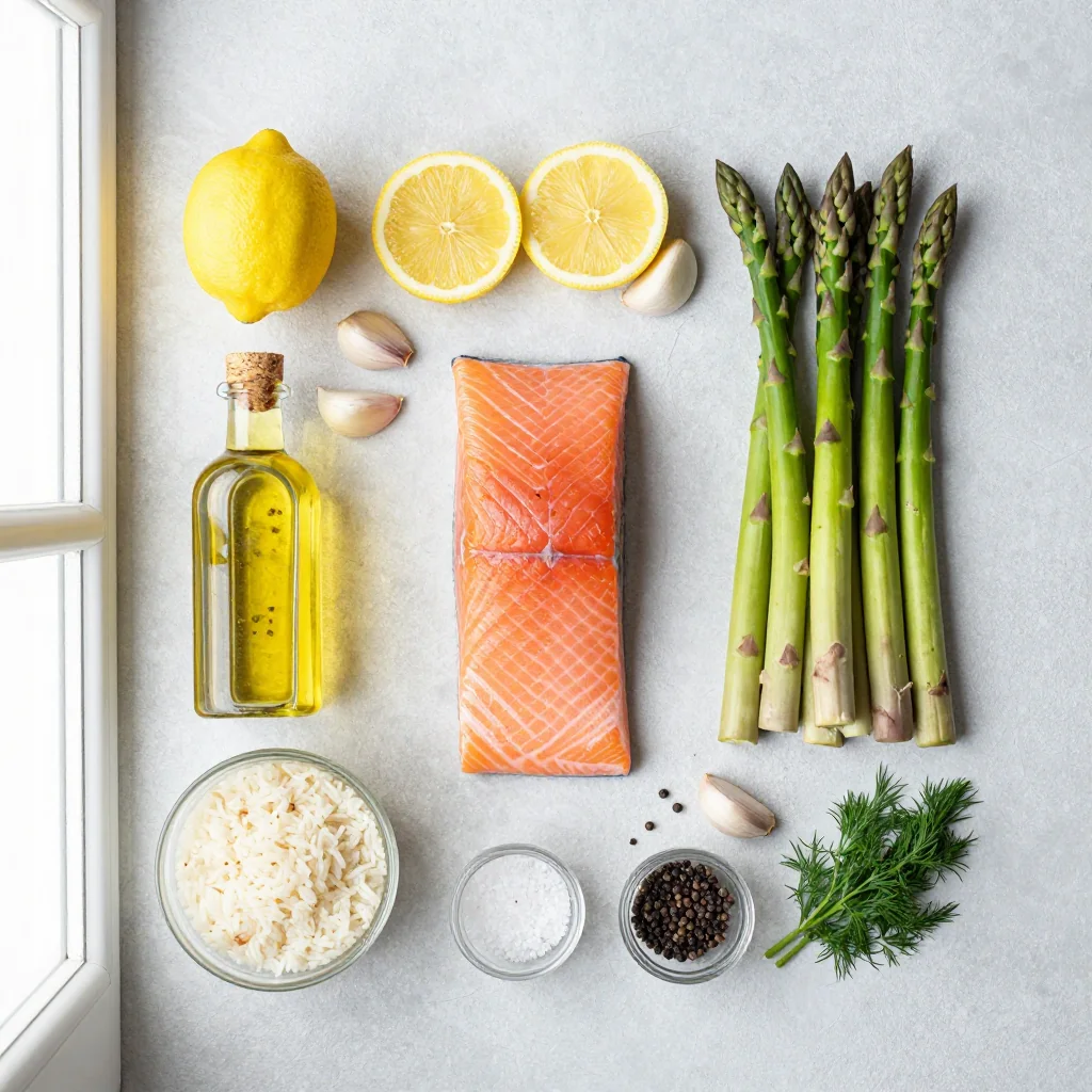 Ingredient List for Lemon Garlic Salmon