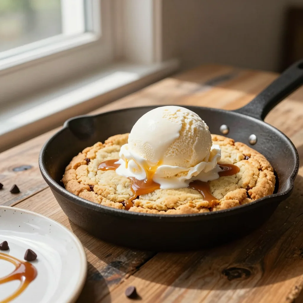Skillet Cookie with Ice Cream
