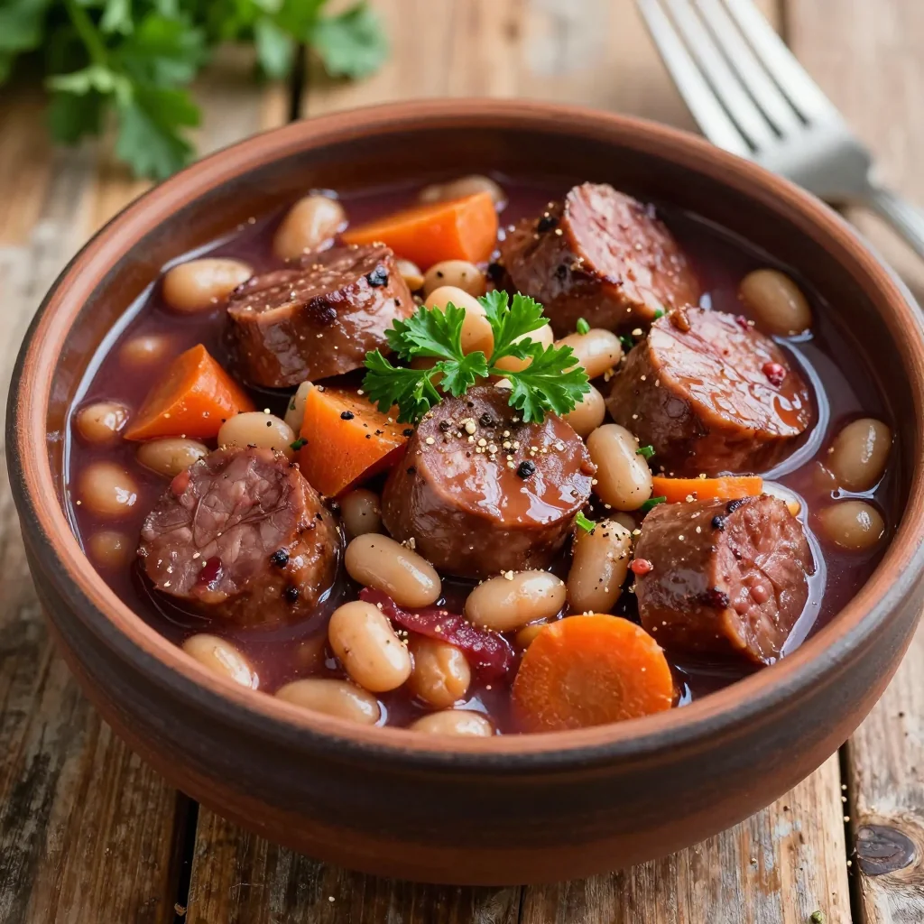Cozy New Year's Day Sausage and Bean Stew