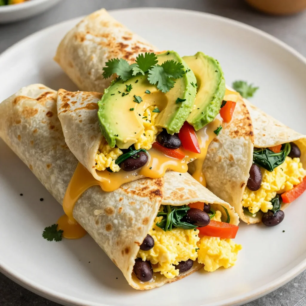 Freezer-Friendly Veggie Breakfast Burritos for January