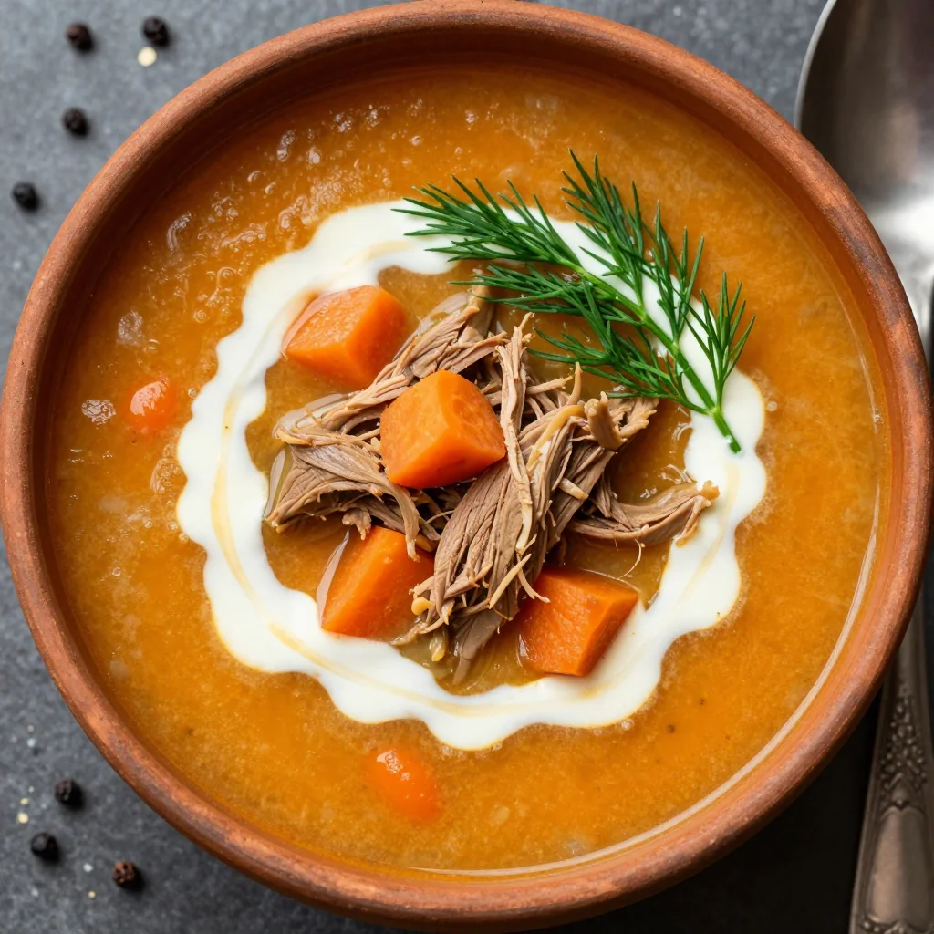 creamy slow cooker turkey and carrot soup for cozy winter nights