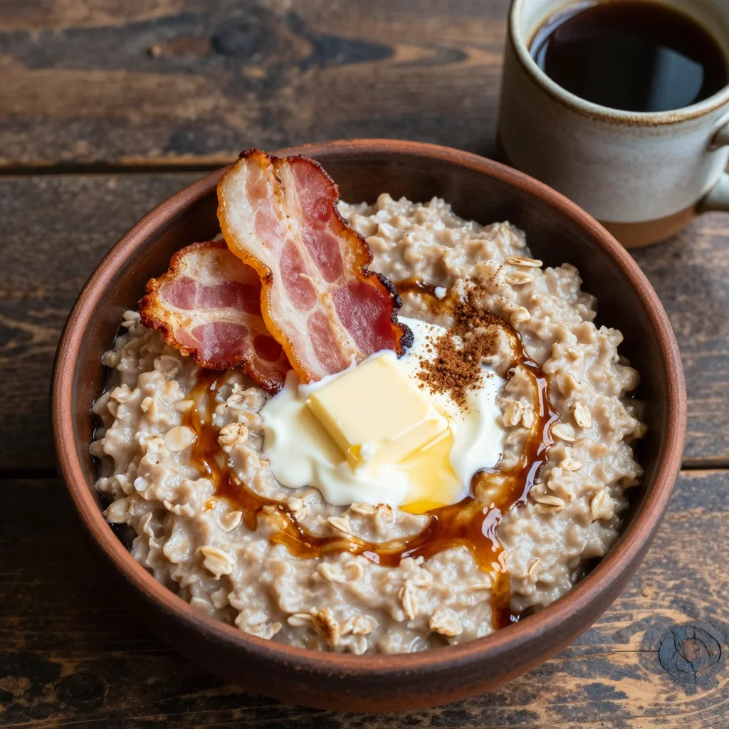 Slow Cooker Gingerbread Oatmeal for Winter Breakfast