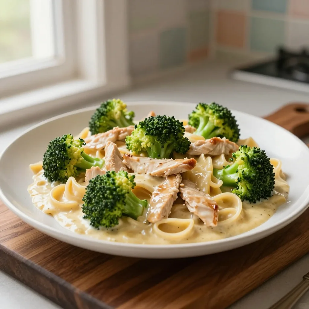 Chicken Alfredo with Broccoli