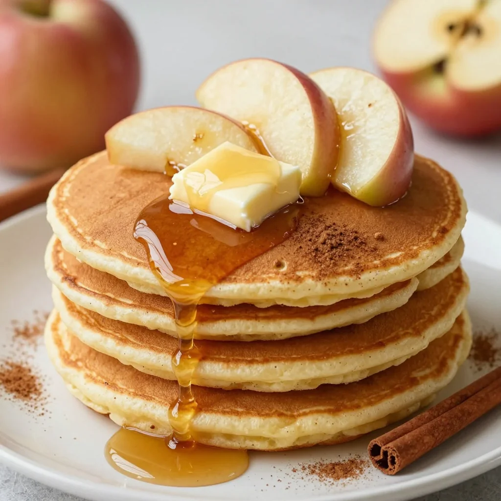 Warm Apple Cinnamon Pancakes for a Weekend Brunch