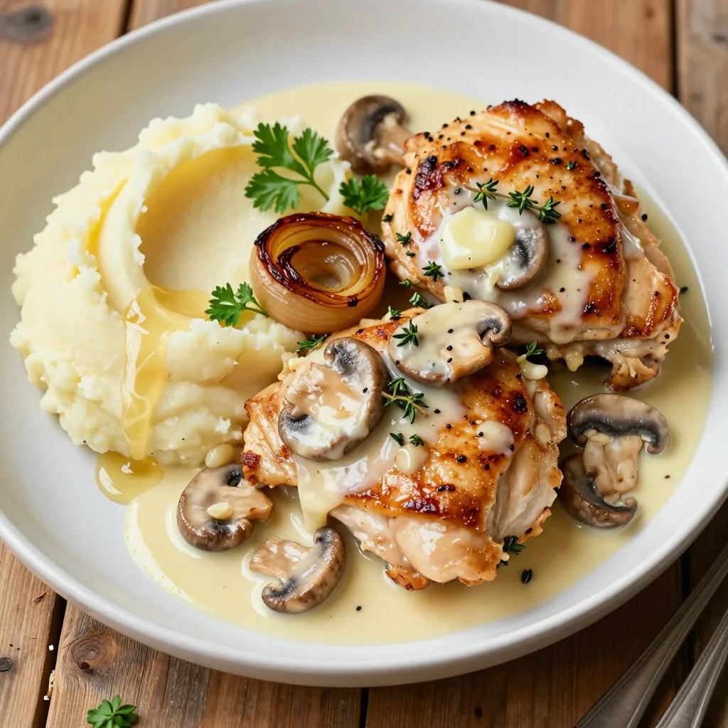 Meal Prep Creamy Garlic Mushroom Chicken for Easy Weeknights