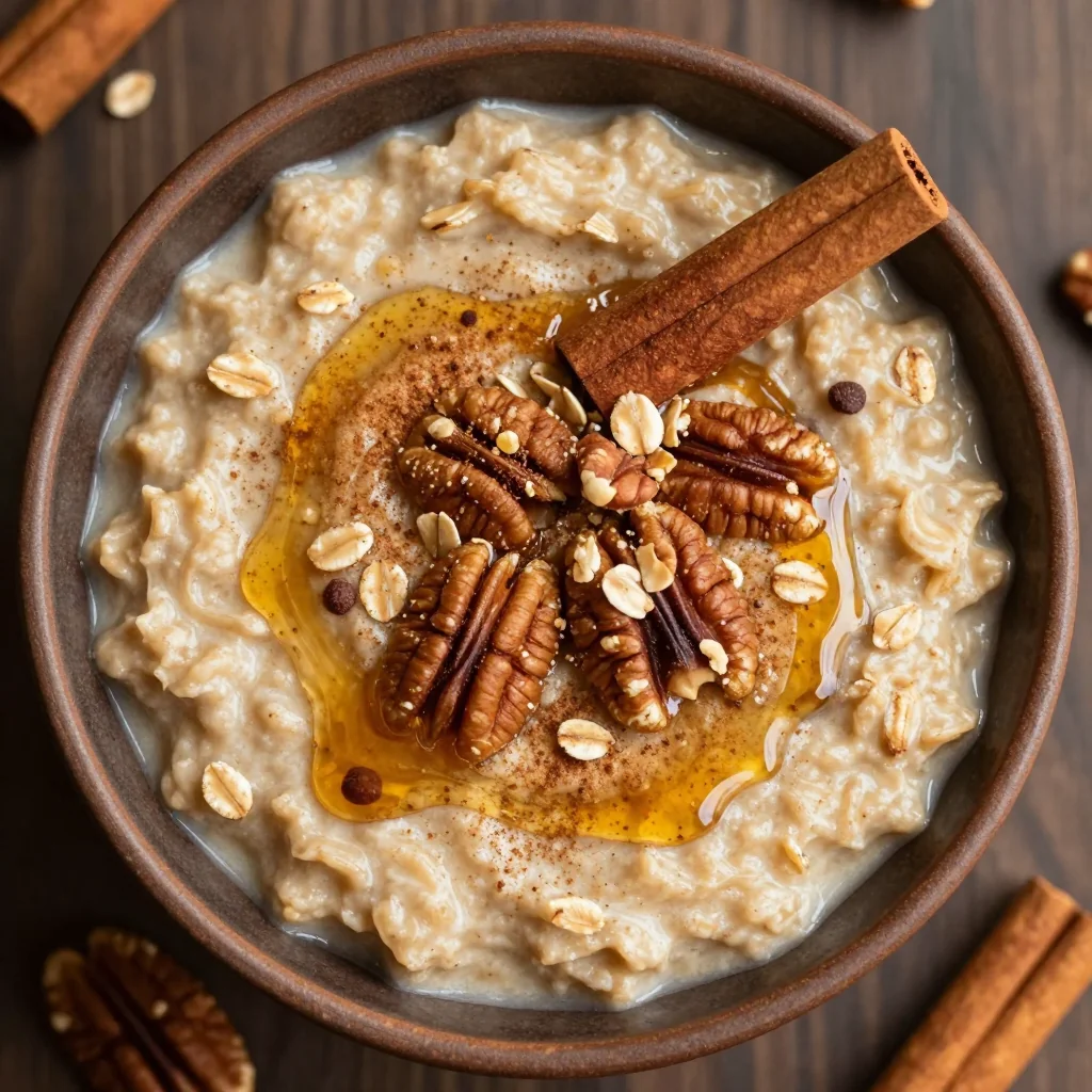 Cozy Cinnamon and Nutmeg Oatmeal for Fall Winter