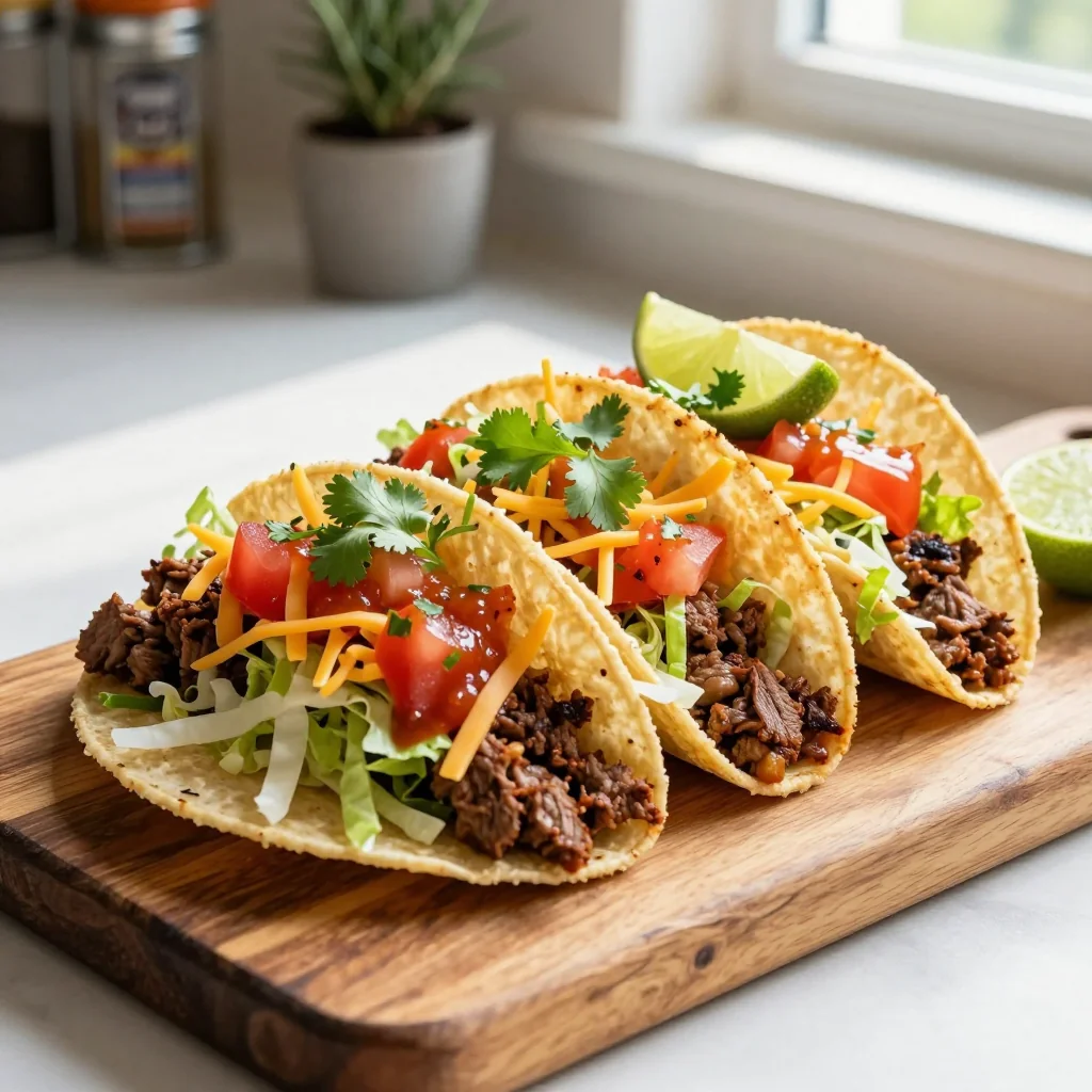 Beef Tacos with Hard Shells