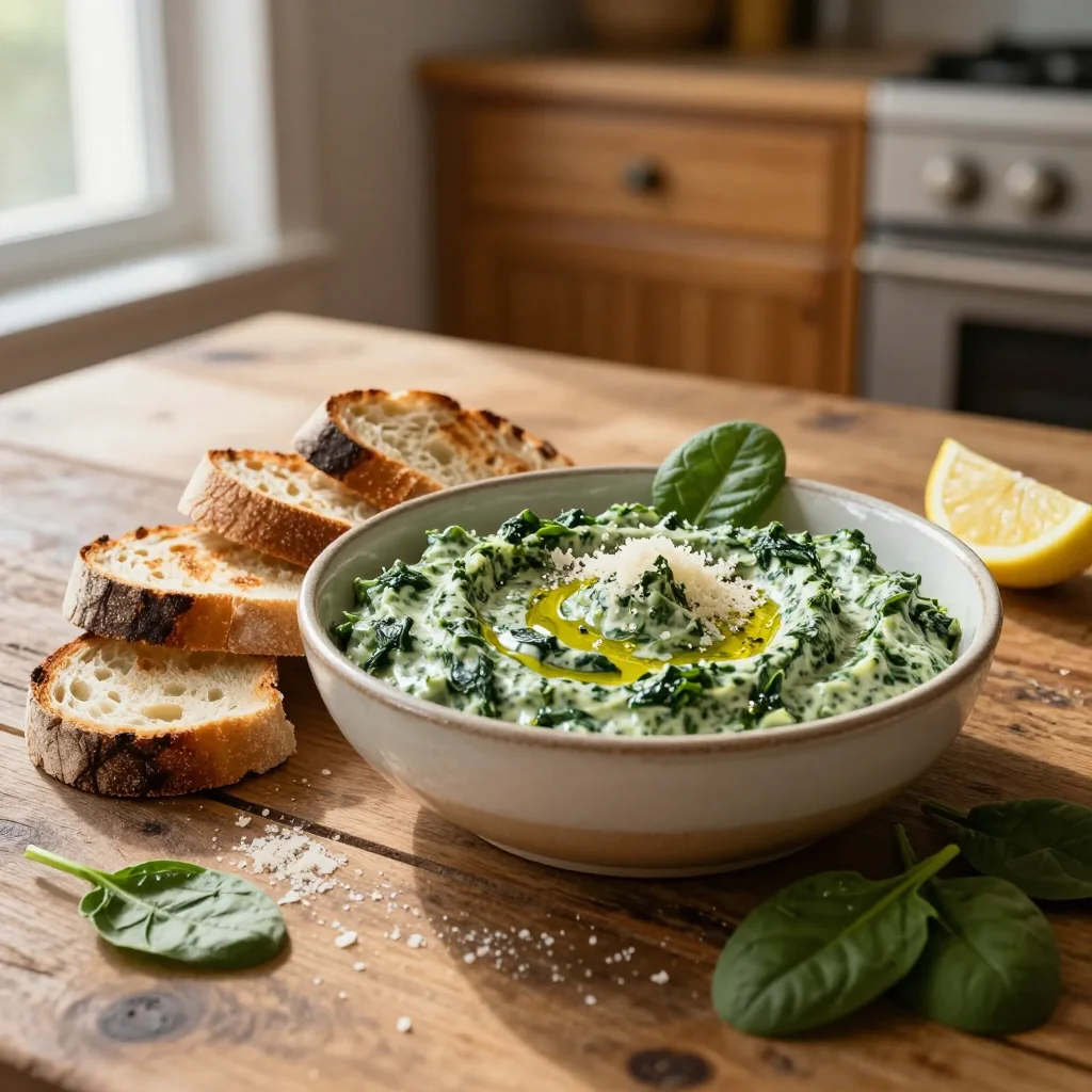 Spinach Dip with Sourdough