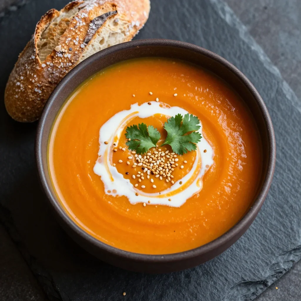 New Year Reset Freezer Meal Creamy Carrot Ginger Soup for Glow