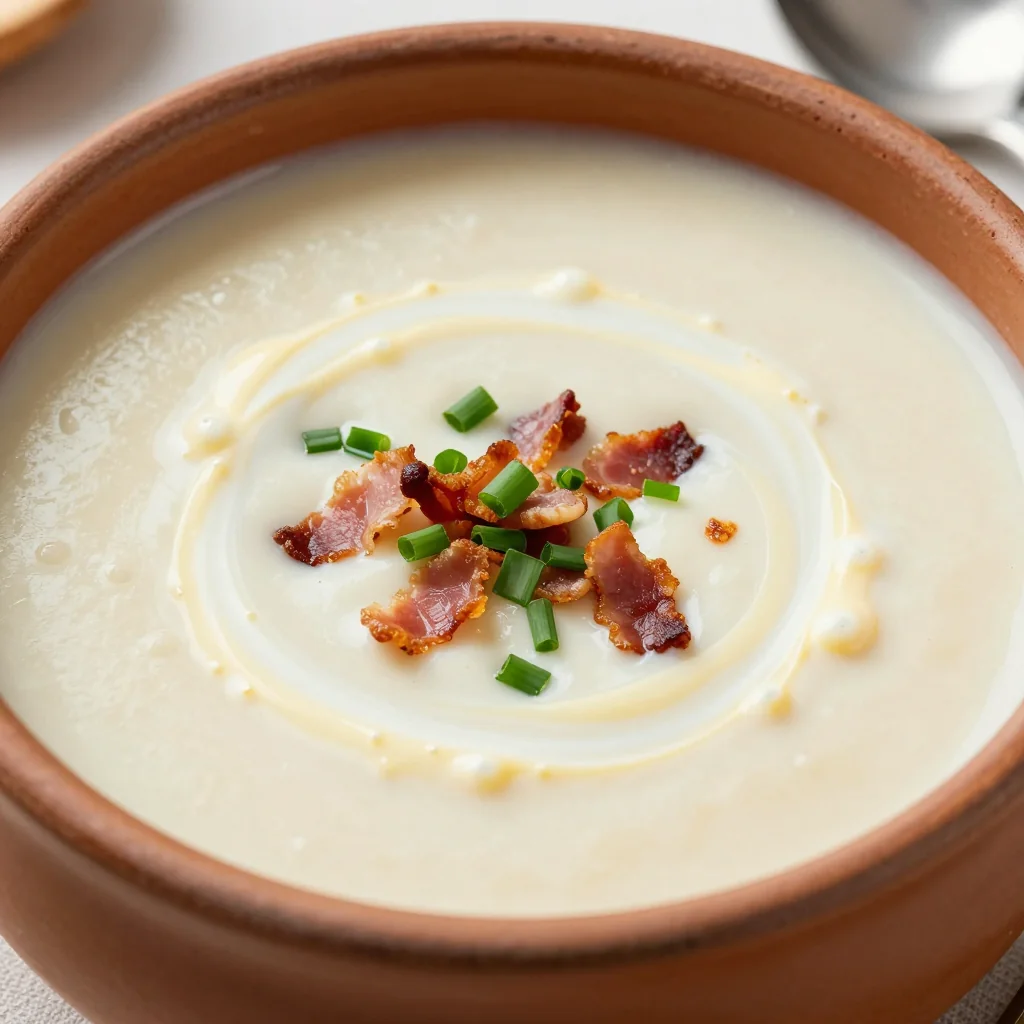 Creamy Potato Leek Soup for New Year's Comfort Cravings