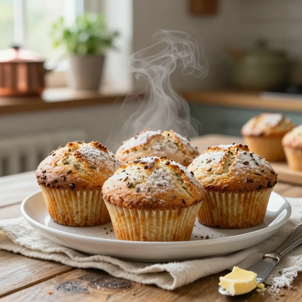 Irish Soda Bread Muffins with Caraway Seeds