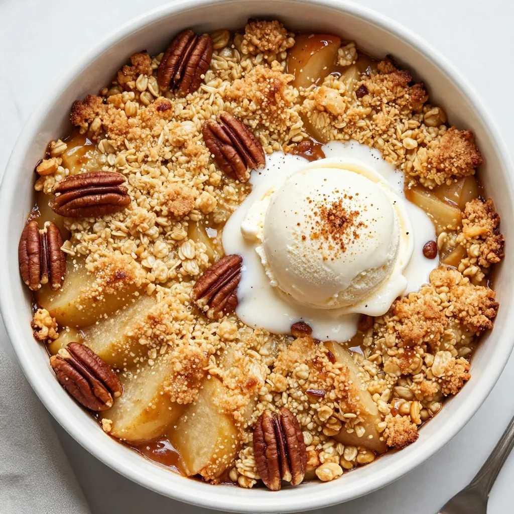 Freezer Prep Breakfast Apple Crisp for Easy Winter Mornings