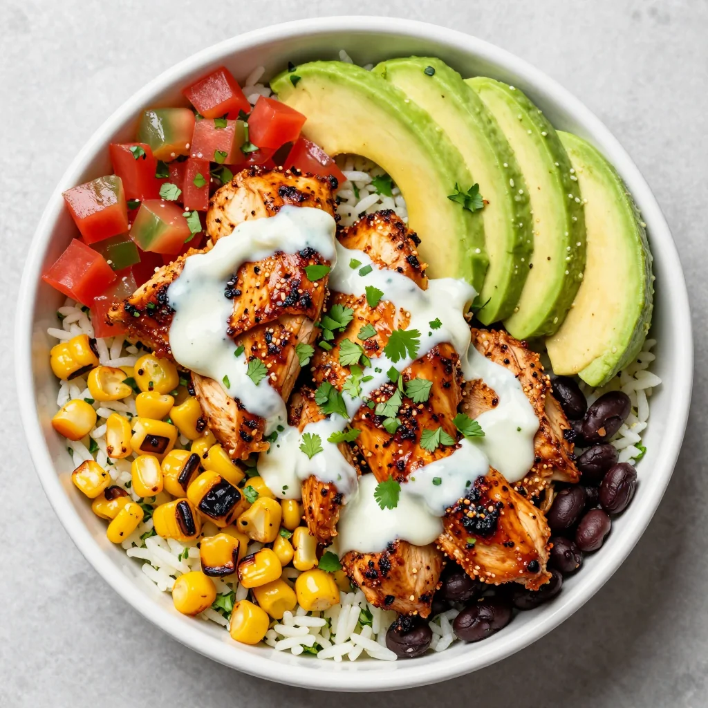 Spicy Chicken and Rice Burrito Bowls for Quick Lunches