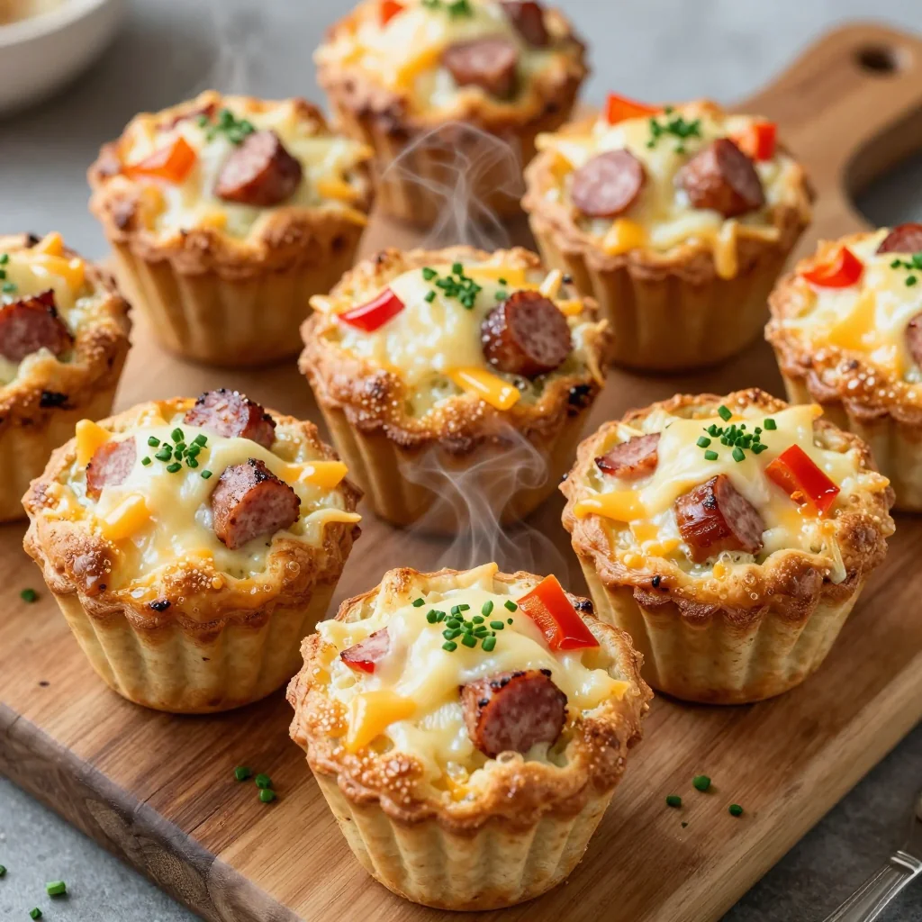 Freezer Ready Breakfast Egg Muffins with Sausage and Peppers for a Quick Protein Bite