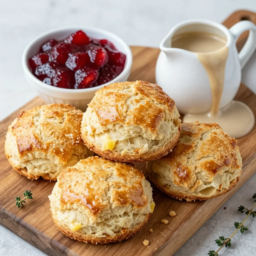 Fluffy Buttermilk Biscuits to Serve with Jam or Gravy