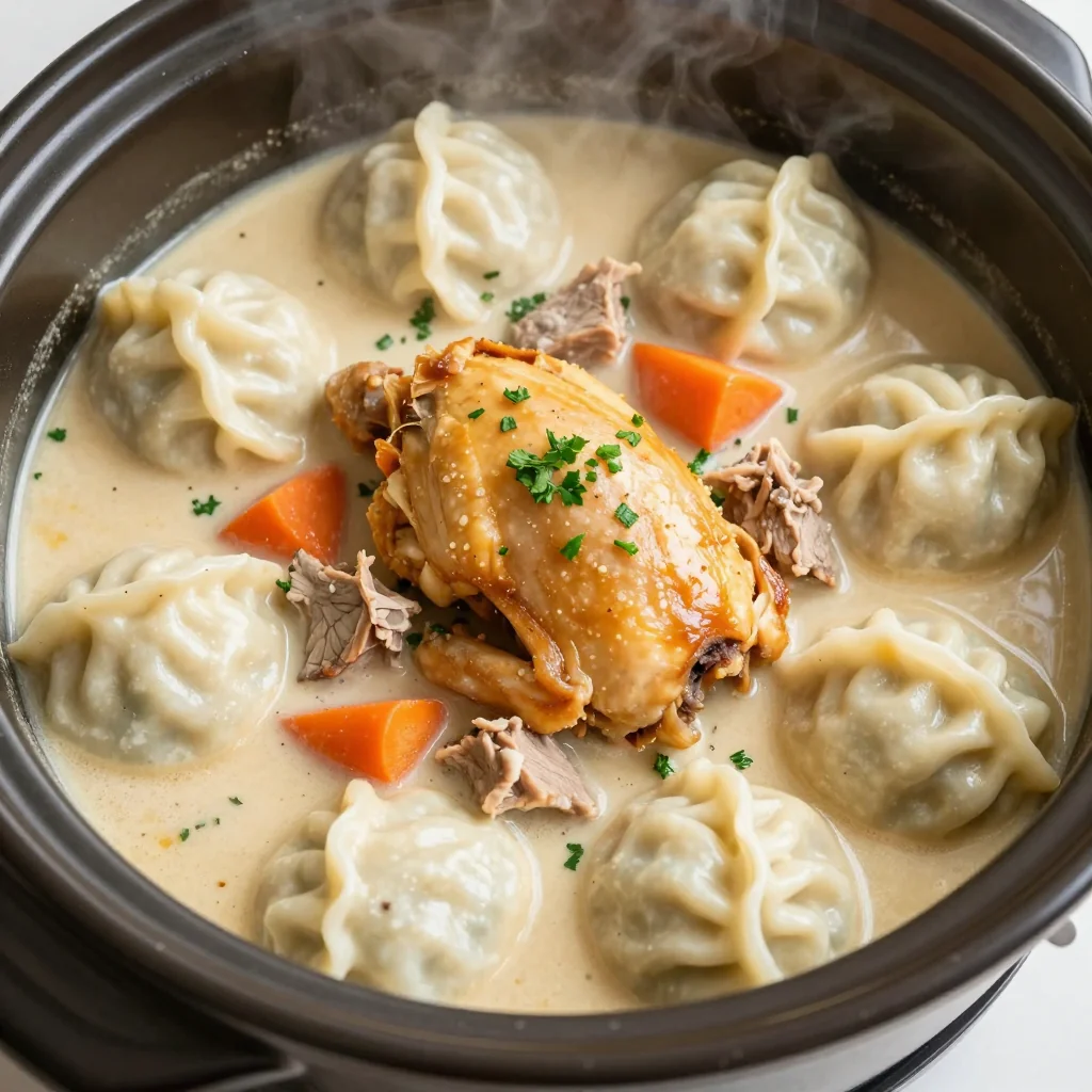 New Year's Day Slow Cooker Chicken And Dumplings