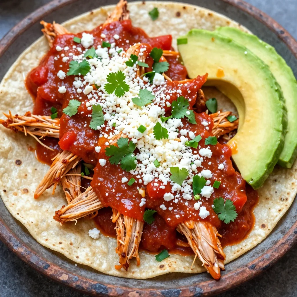 Slow Cooker Chicken Tinga for NFL Playoff Snacks