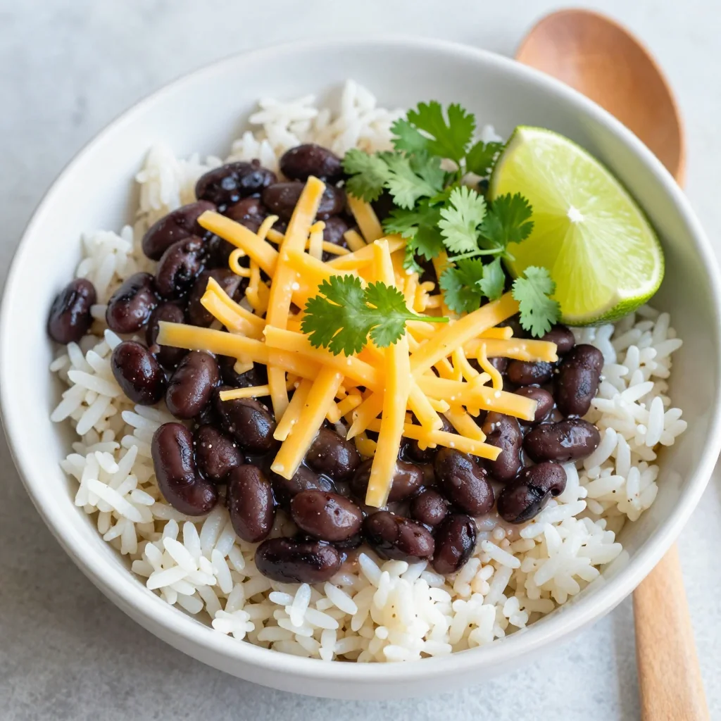 Pantry Clean Out Black Beans and Rice for Kid Friendly Lunches