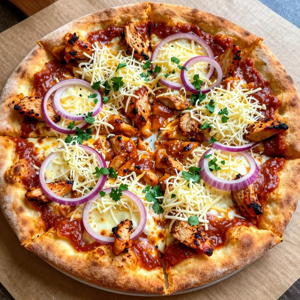 NFL Playoff BBQ Chicken Pizza for Game Night