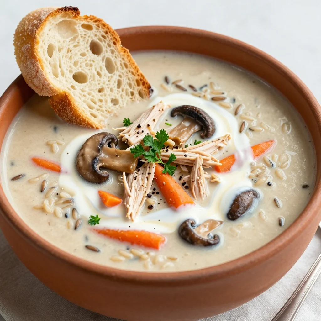Cozy Creamy Chicken and Wild Rice Soup For Winter Nights