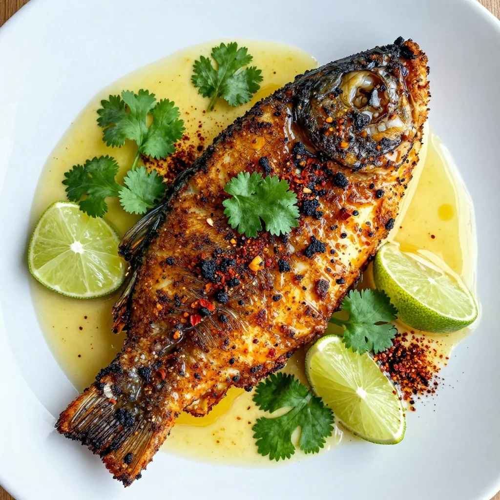 Spicy Blackened Fish Fillets With Lime Butter