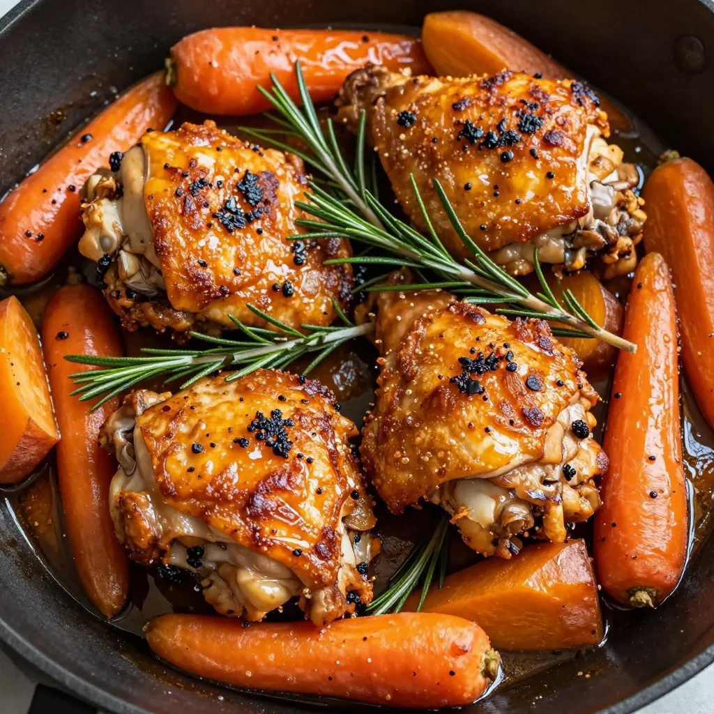 Baked Chicken and Root Vegetables for Winter Dinner