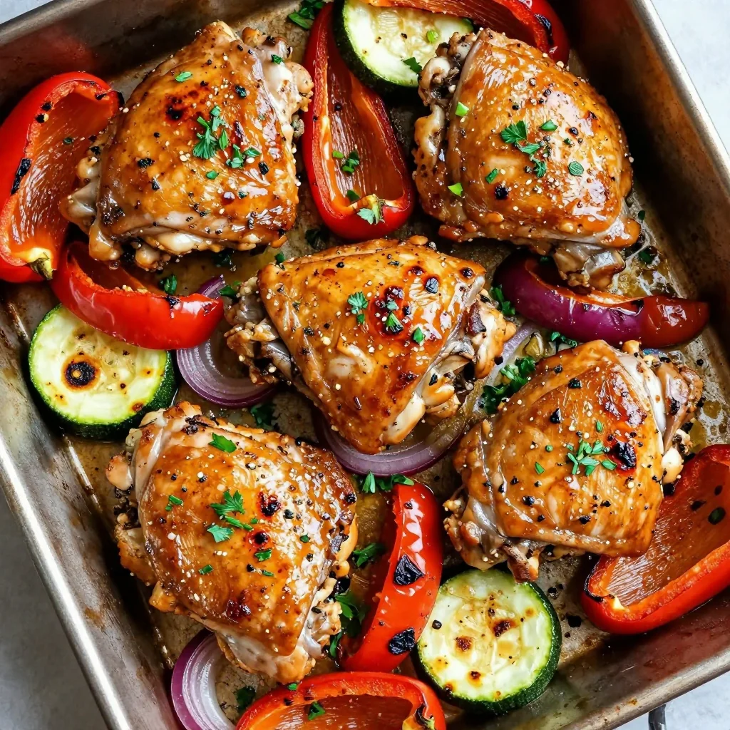 Easy Sheet Pan Italian Chicken and Veggies