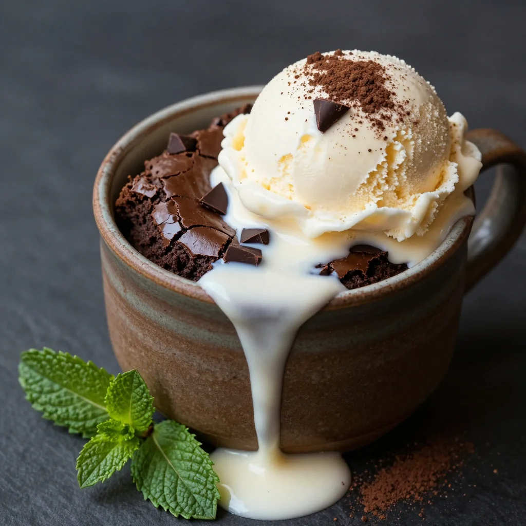 Indulgent Brownie in a Mug for a Single-Serving Dessert