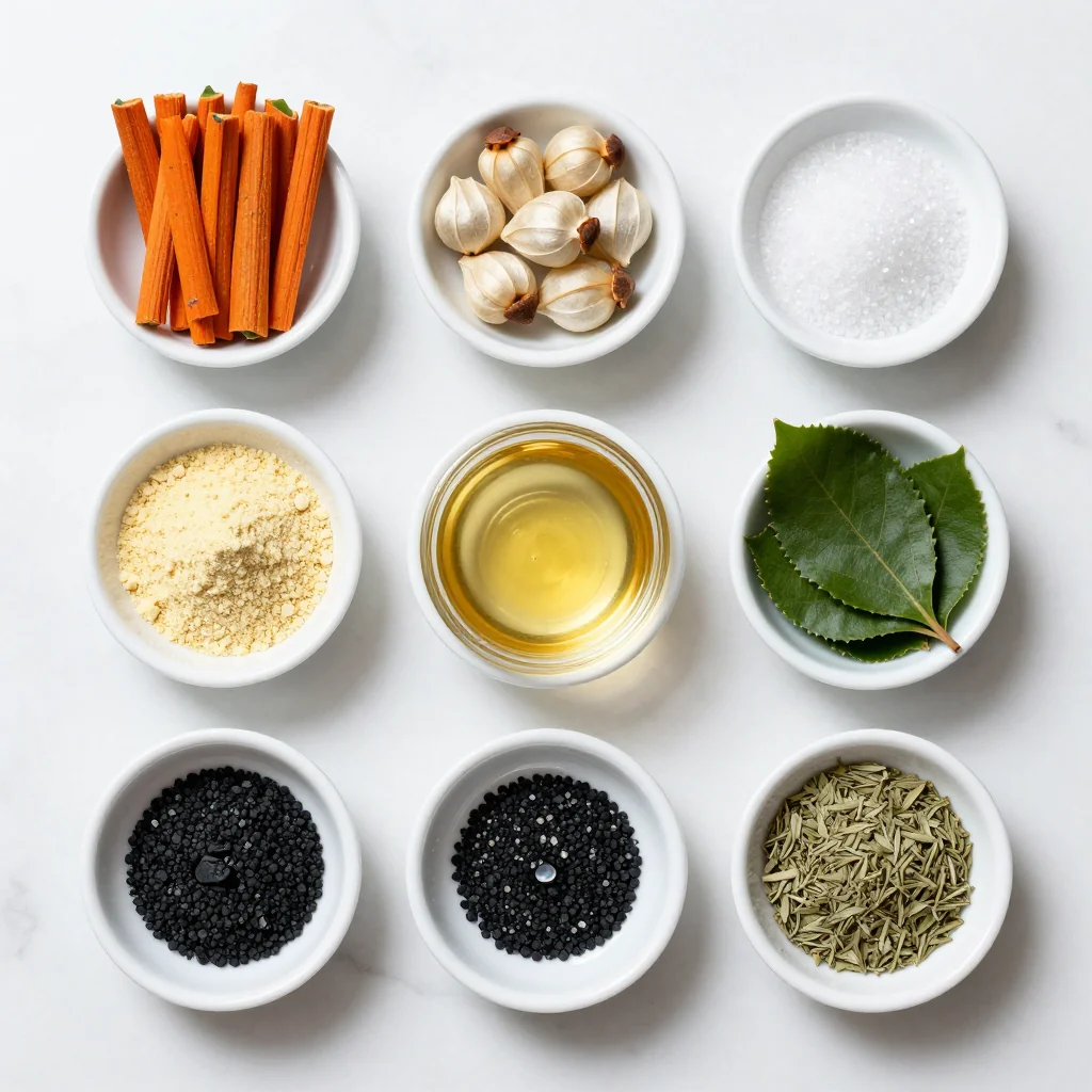 All ingredients for Garlic Parmesan Roasted Carrots with Parsley
