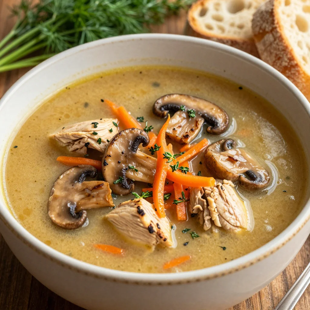 Cozy Chicken and Mushroom Soup for Martin Luther King Jr. Day