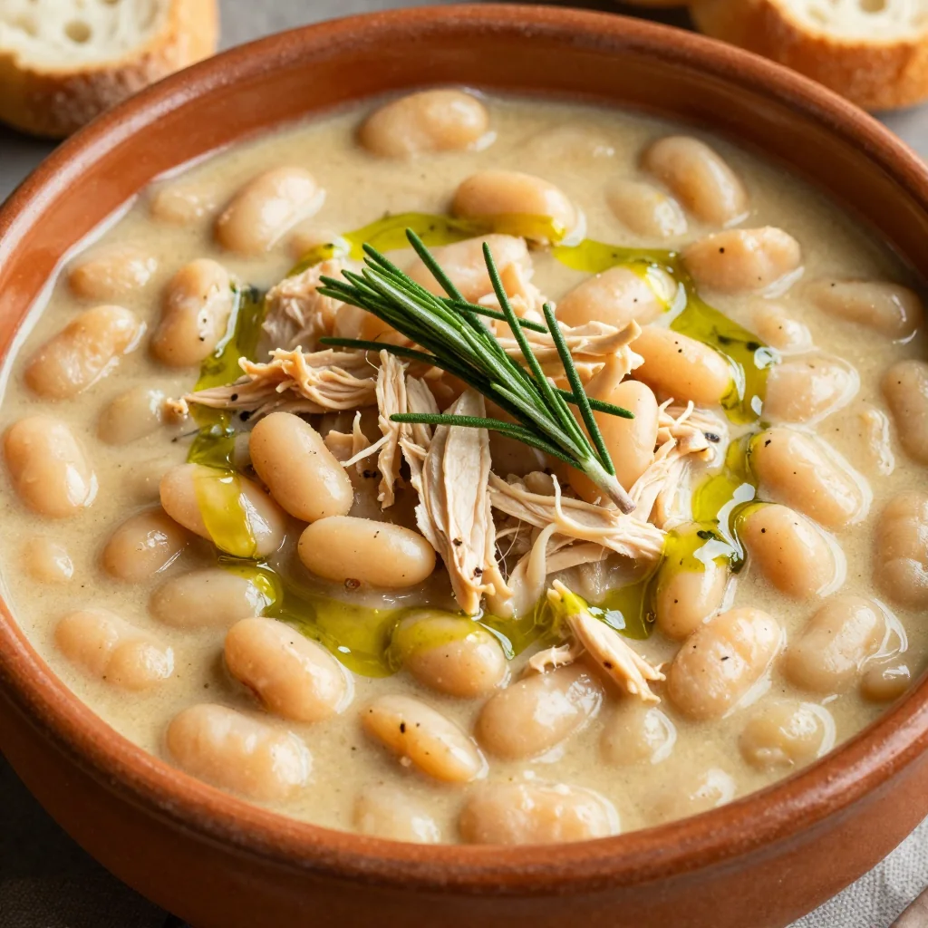 High Protein Creamy White Bean and Rosemary Stew
