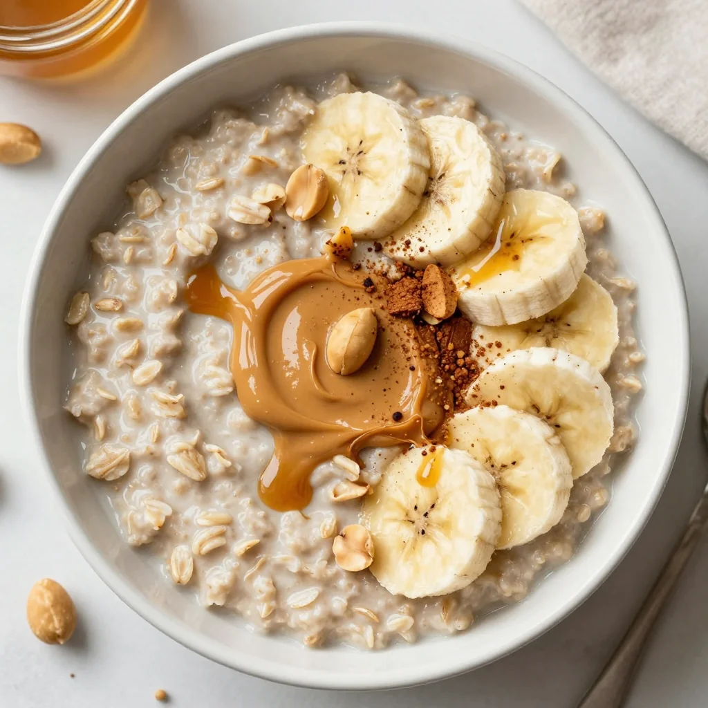 Protein Oatmeal with Peanut Butter for Winter