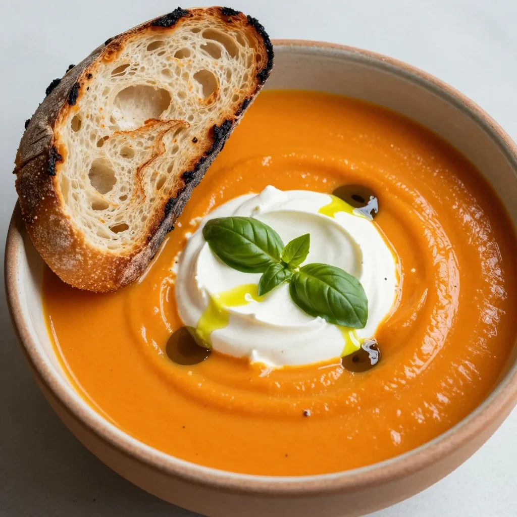 Creamy Roasted Red Pepper Soup for Cozy Evenings