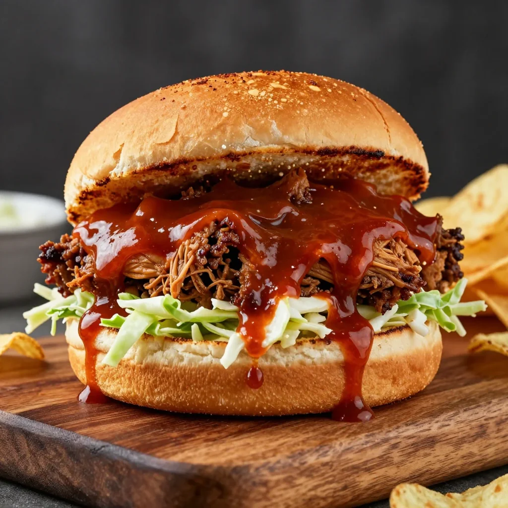 BBQ Pulled Chicken Sandwiches for Playoff Fun