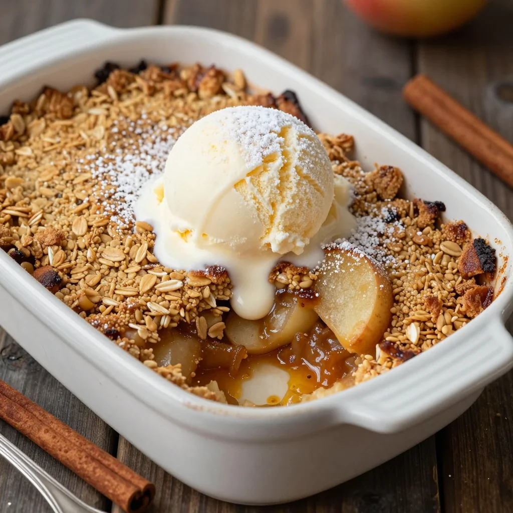 Cinnamon Apple Crumble for Cozy Winter Dessert