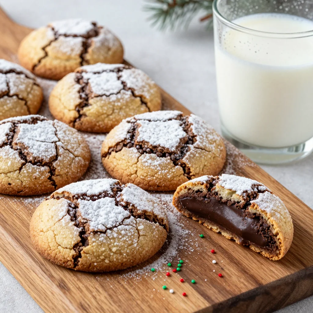 Melt in Your Mouth Chocolate Crinkle Cookies for Holidays