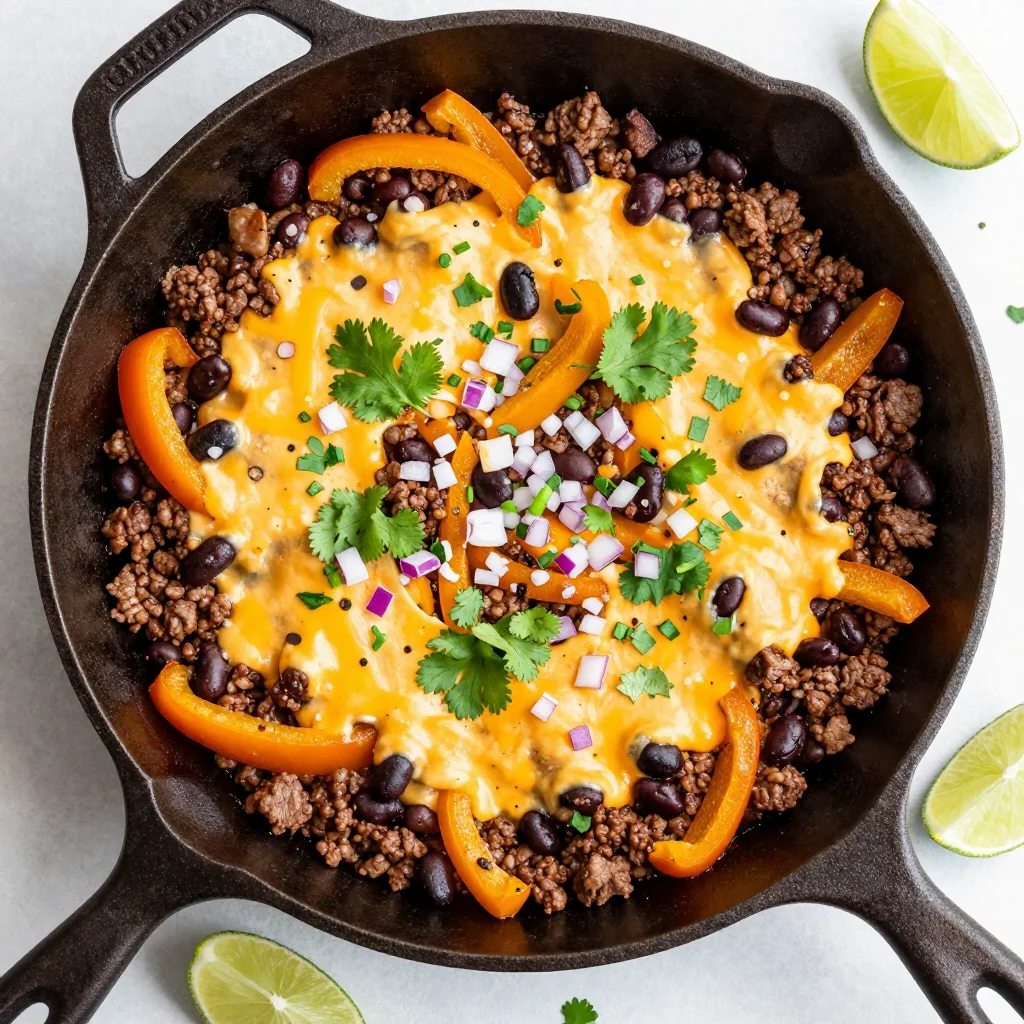 Easy One Pot Taco Skillet for Weeknight Dinners