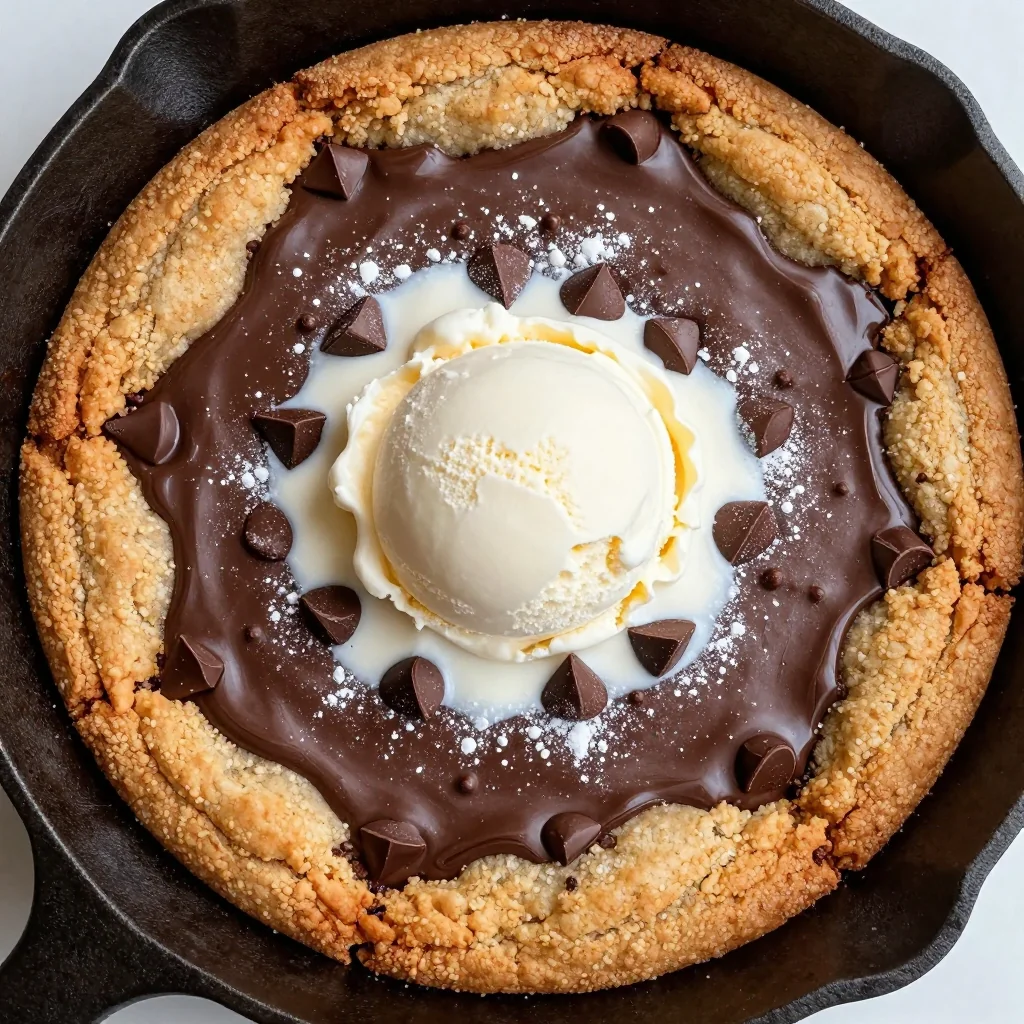Indulgent Slow Cooker Chocolate Chip Cookie Skillet