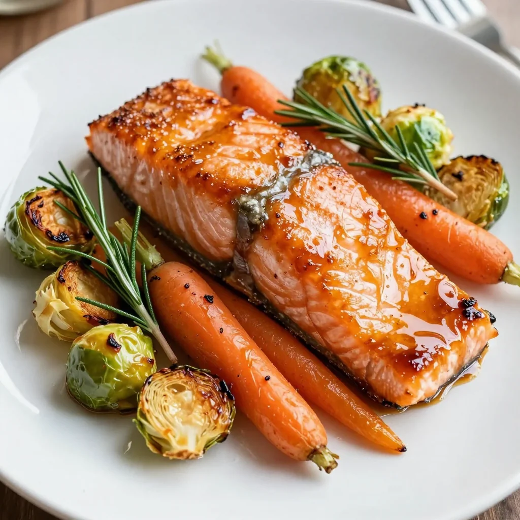 Easy Sheet Pan Maple Glazed Salmon for Winter Dinners
