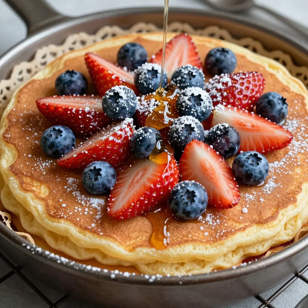 Easy Sheet Pan Pancakes with Berries for a Winter Breakfast