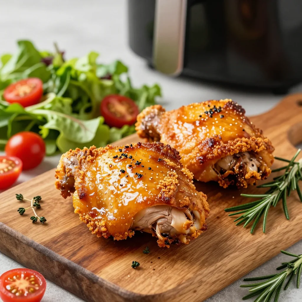 Crispy Air Fryer Chicken Thighs for a Healthy Dinner