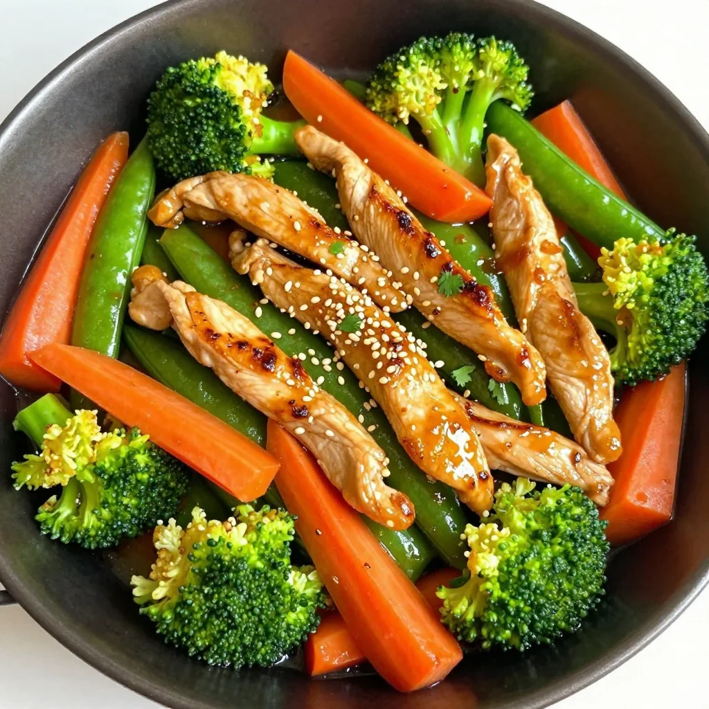Healthy Chicken and Veggie Stir Fry with Ginger