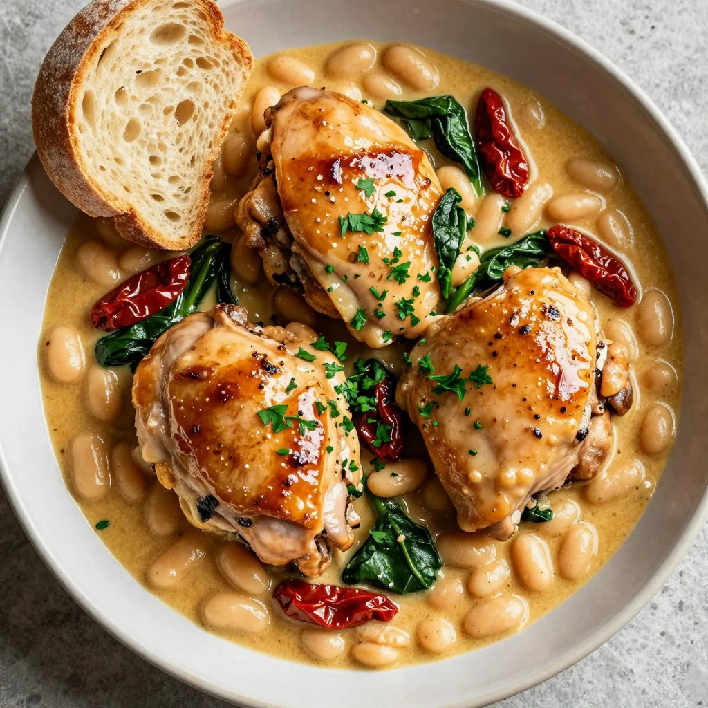 Creamy Tuscan White Bean Chicken for Weeknights